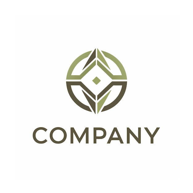 plantilla de logotipo de la empresa minimalista