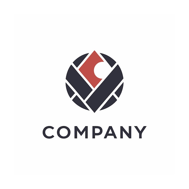 plantilla de logotipo de la empresa minimalista