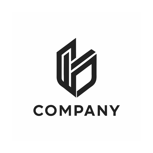plantilla de logotipo de la empresa minimalista