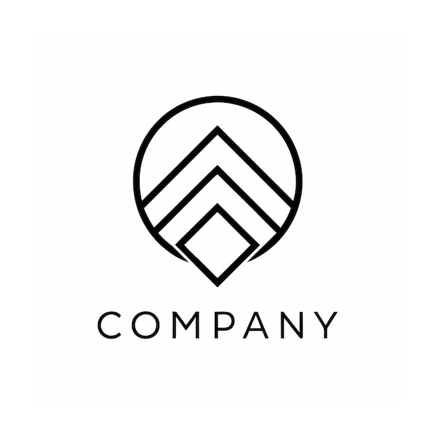 plantilla de logotipo de la empresa minimalista