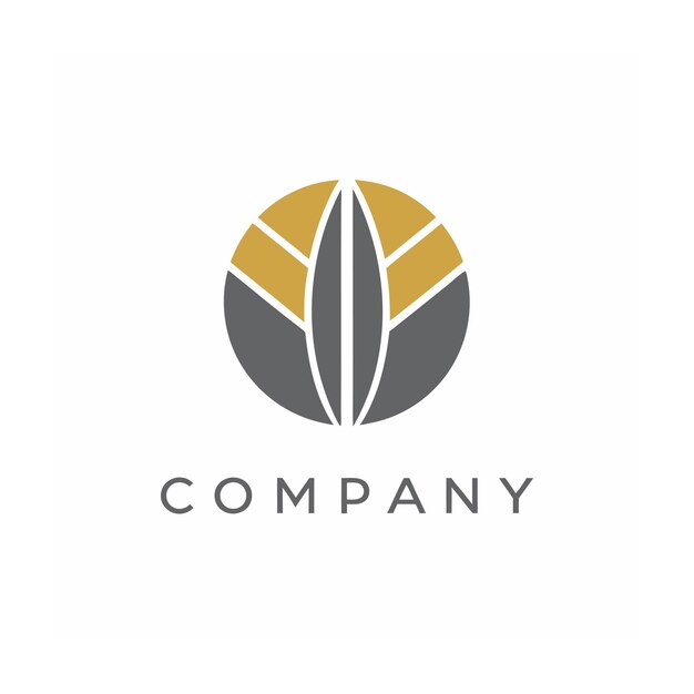 plantilla de logotipo de la empresa minimalista