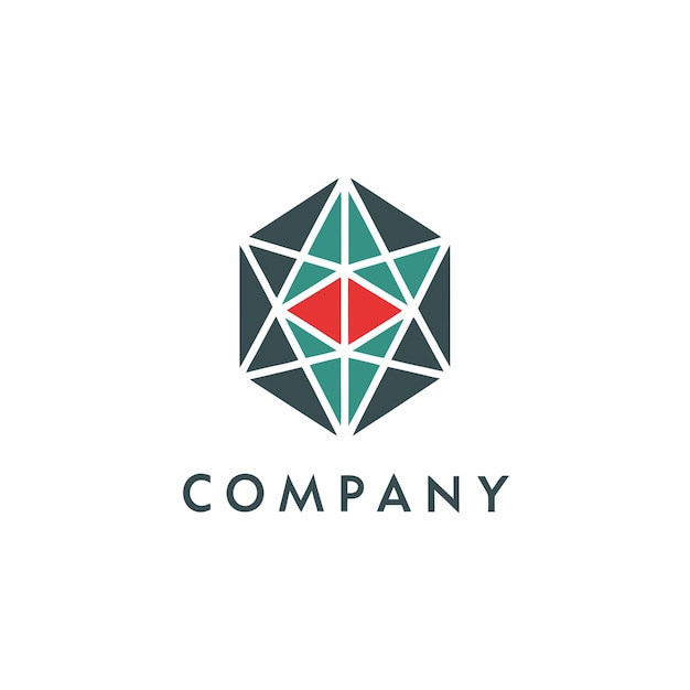 plantilla de logotipo de la empresa minimalista