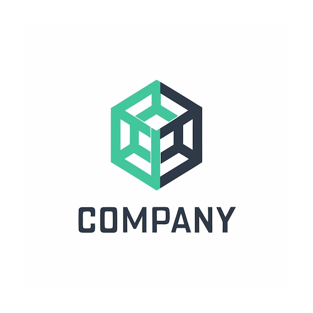 plantilla de logotipo de la empresa minimalista
