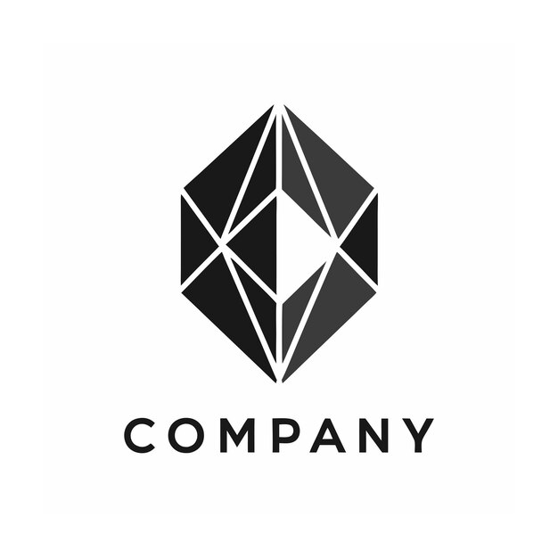 plantilla de logotipo de la empresa minimalista