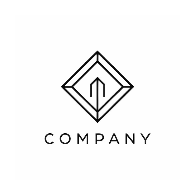 plantilla de logotipo de la empresa minimalista
