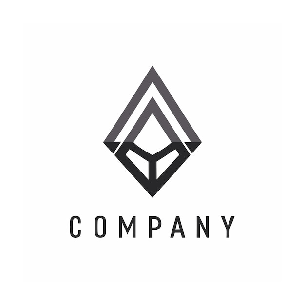 plantilla de logotipo de la empresa minimalista