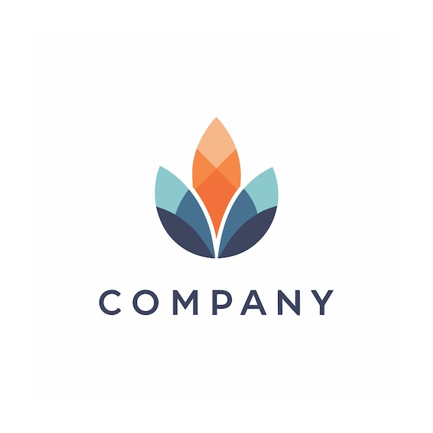 plantilla de logotipo de la empresa minimalista