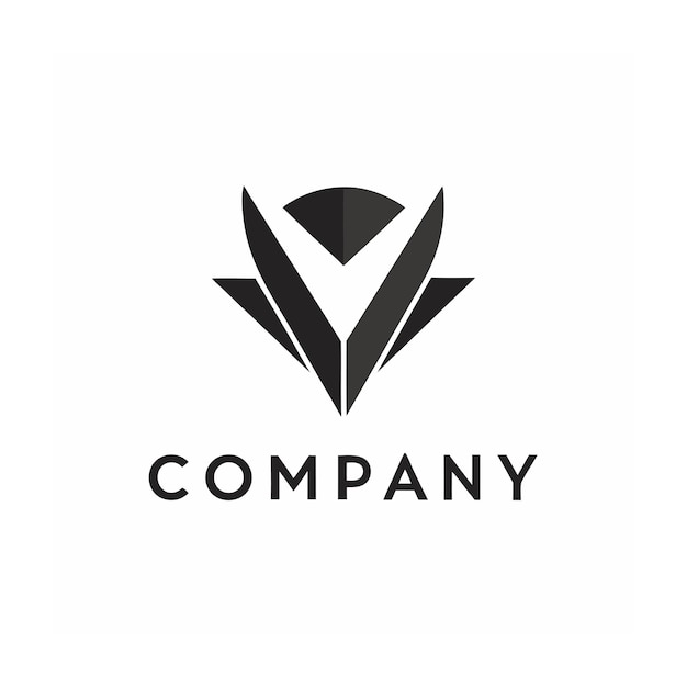 plantilla de logotipo de la empresa minimalista