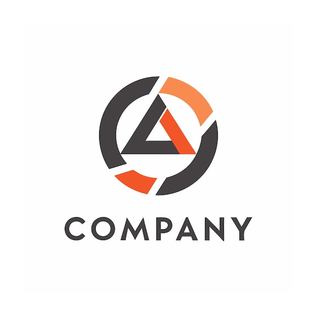 plantilla de logotipo de la empresa minimalista