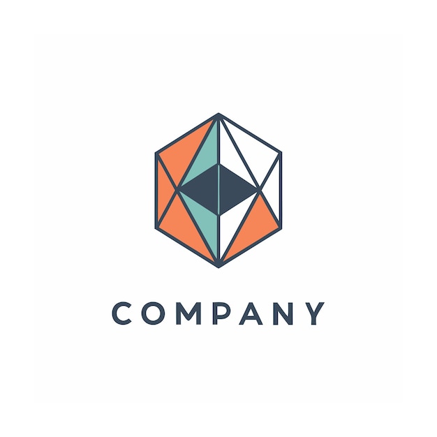 plantilla de logotipo de la empresa minimalista