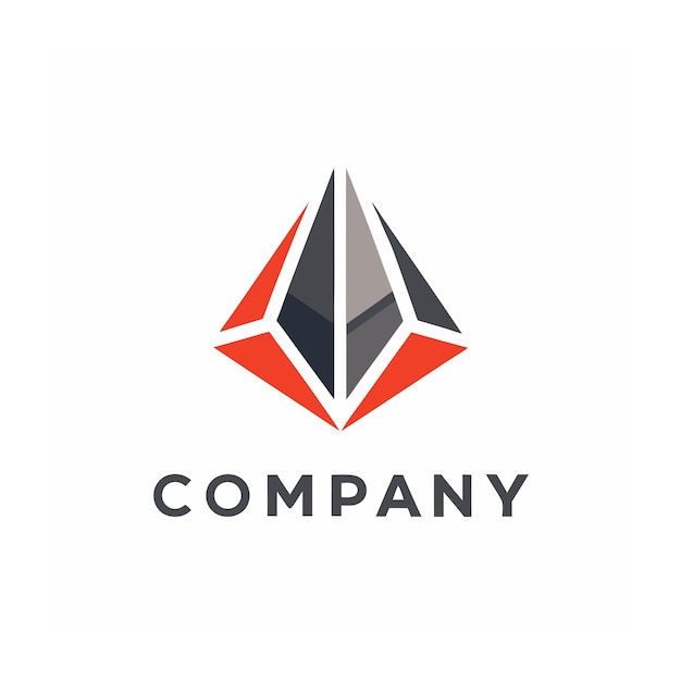 plantilla de logotipo de la empresa minimalista