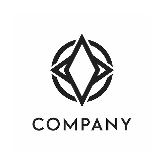 plantilla de logotipo de la empresa minimalista