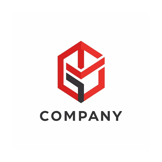 plantilla de logotipo de la empresa minimalista
