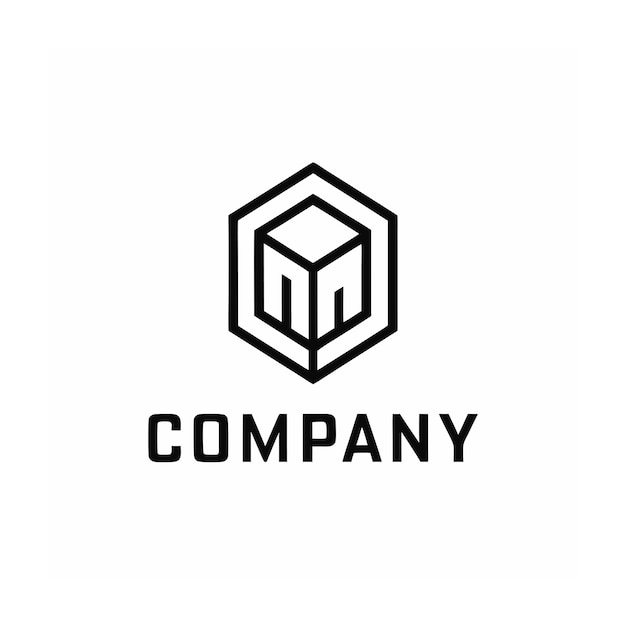 plantilla de logotipo de la empresa minimalista