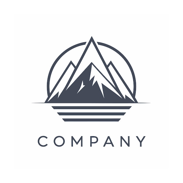 plantilla de logotipo de la empresa minimalista