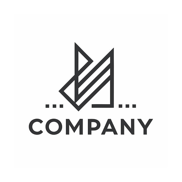 plantilla de logotipo de la empresa minimalista