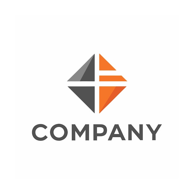 plantilla de logotipo de la empresa minimalista