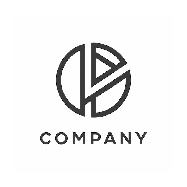 plantilla de logotipo de la empresa minimalista