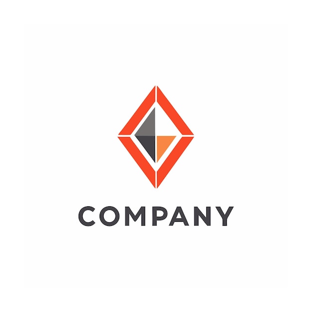 plantilla de logotipo de la empresa minimalista