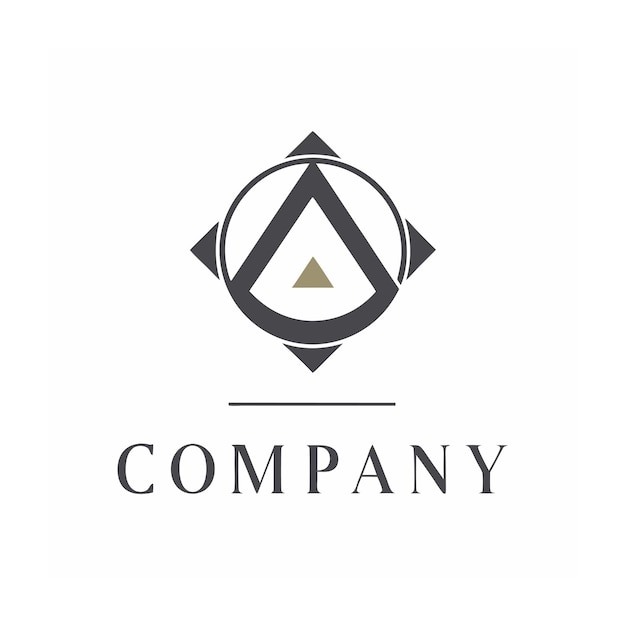 plantilla de logotipo de la empresa minimalista