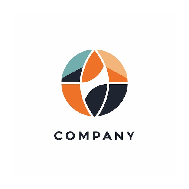 plantilla de logotipo de la empresa minimalista