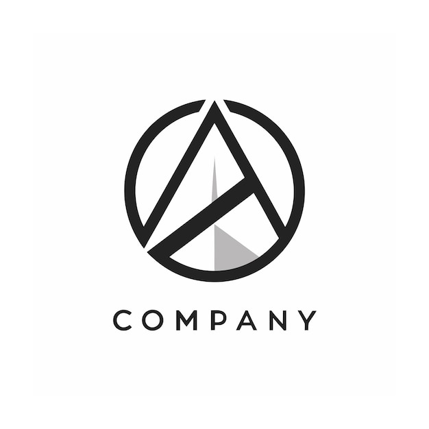 plantilla de logotipo de la empresa minimalista