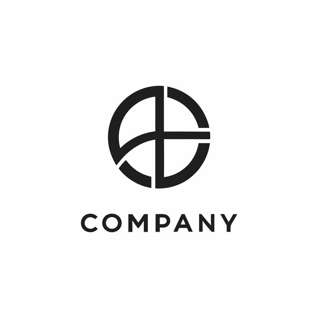 plantilla de logotipo de la empresa minimalista