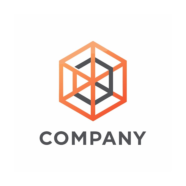 plantilla de logotipo de la empresa minimalista