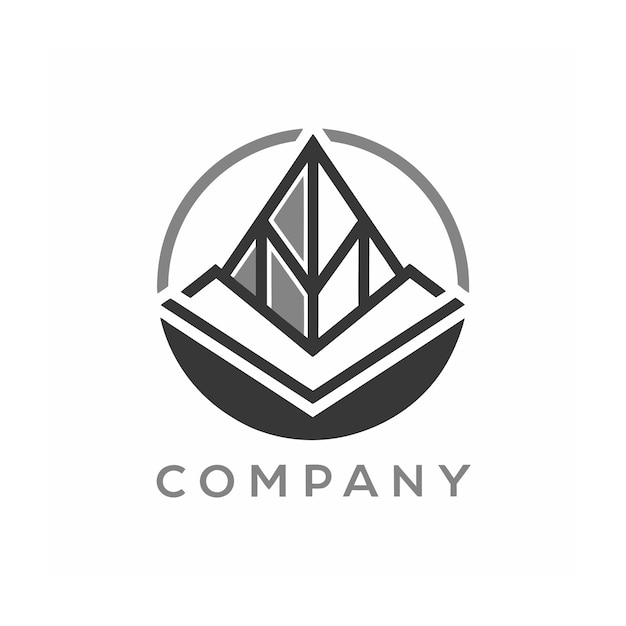 plantilla de logotipo de la empresa minimalista