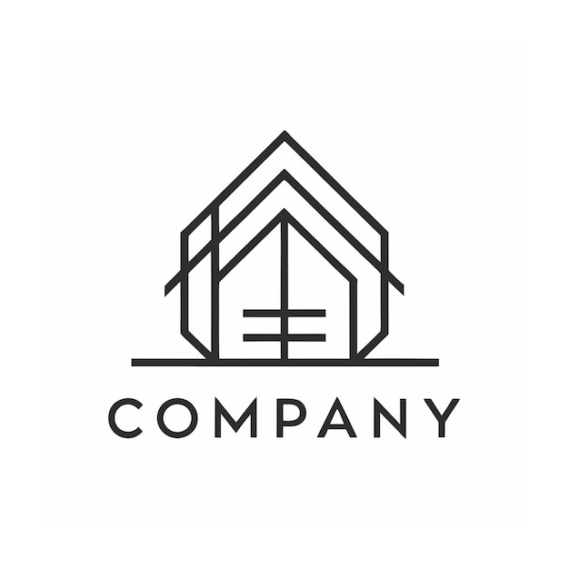 plantilla de logotipo de la empresa minimalista