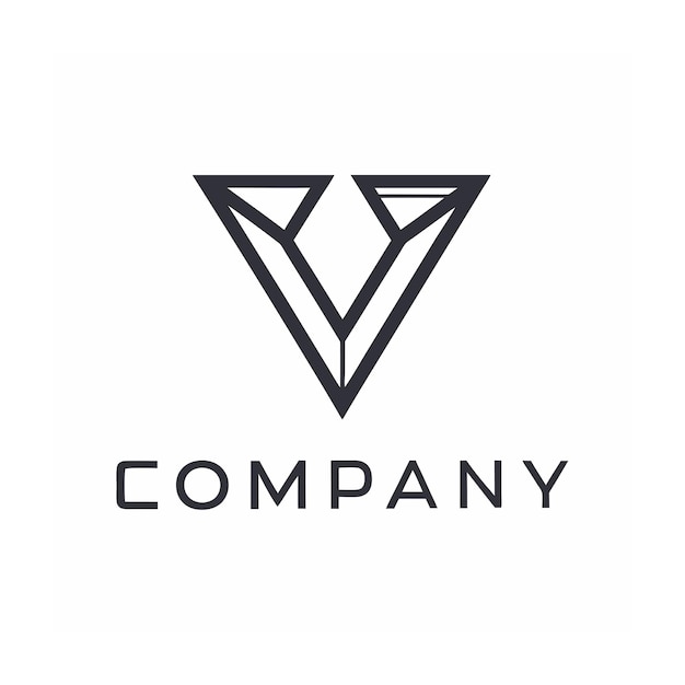plantilla de logotipo de la empresa minimalista