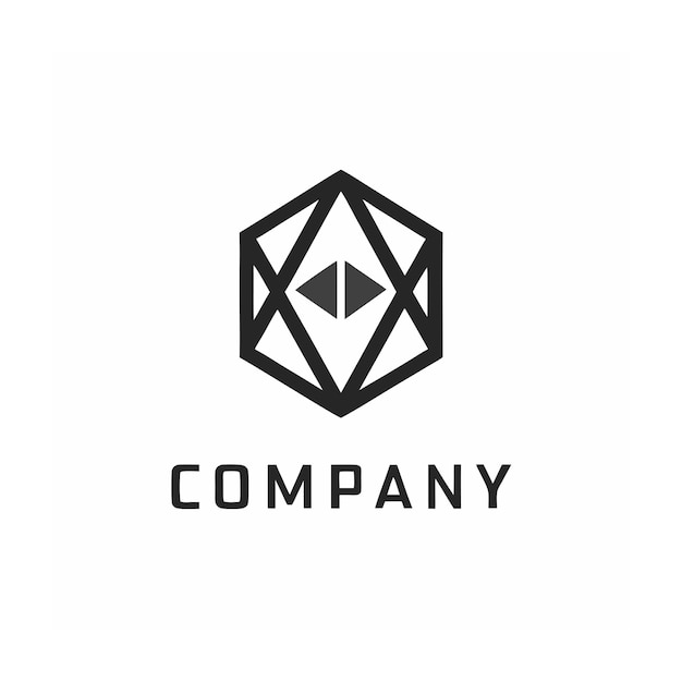plantilla de logotipo de la empresa minimalista