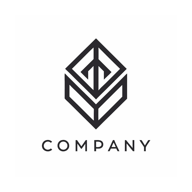 plantilla de logotipo de la empresa minimalista