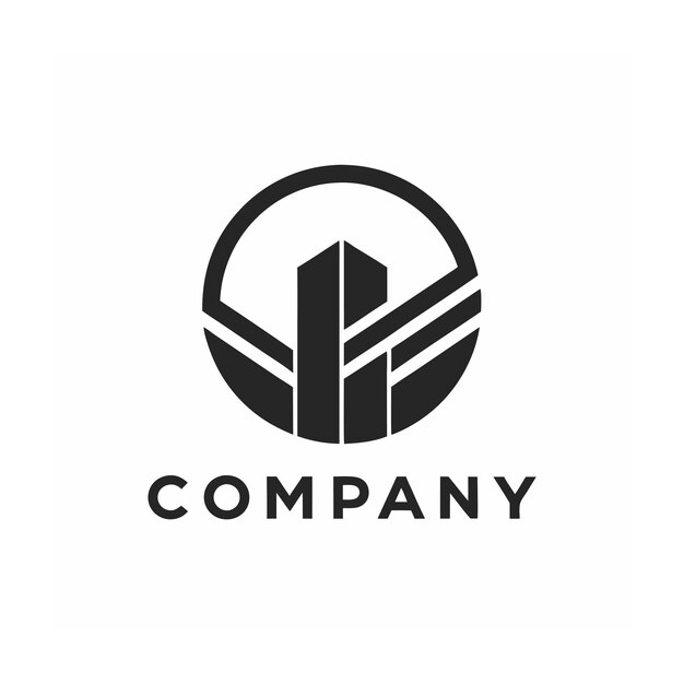 plantilla de logotipo de la empresa minimalista