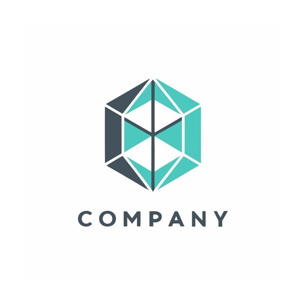plantilla de logotipo de la empresa minimalista