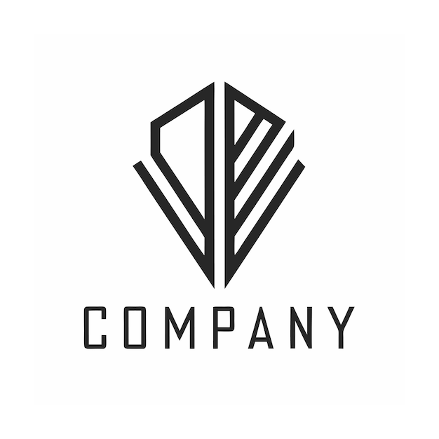 plantilla de logotipo de la empresa minimalista