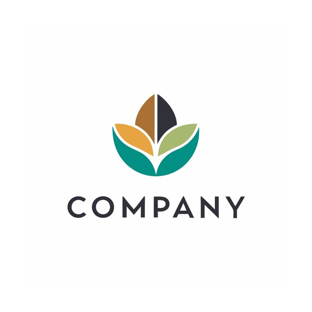 plantilla de logotipo de la empresa minimalista