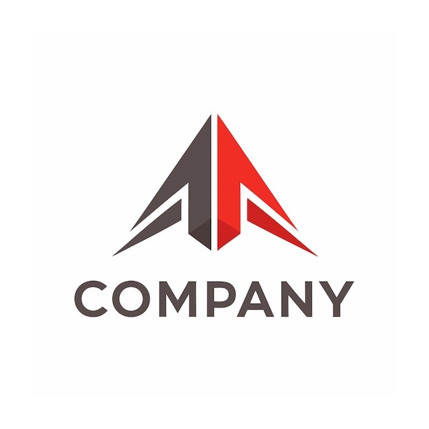 plantilla de logotipo de la empresa minimalista