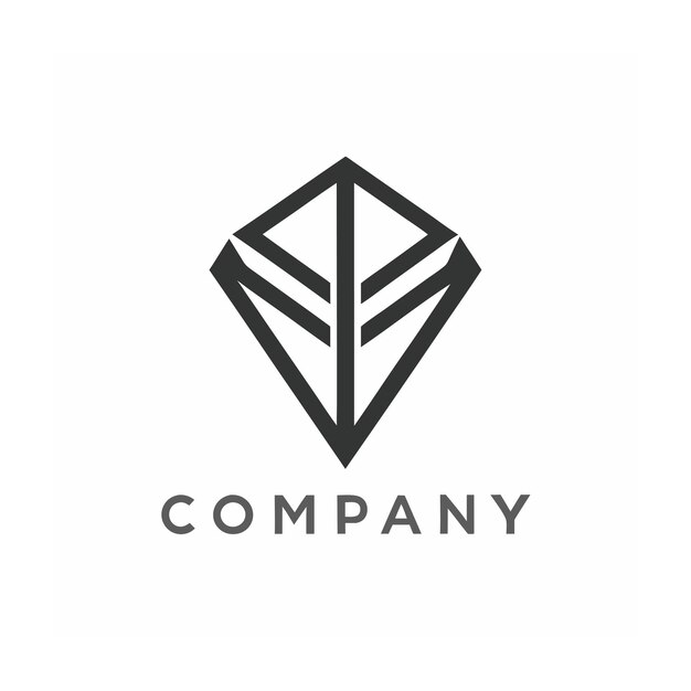 plantilla de logotipo de la empresa minimalista