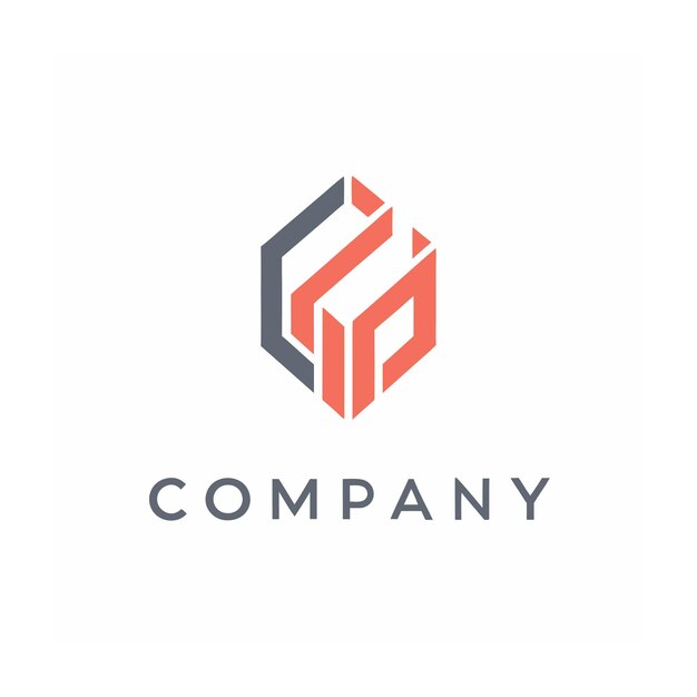 plantilla de logotipo de la empresa minimalista