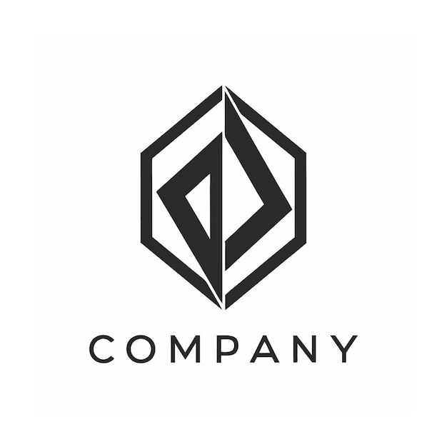 plantilla de logotipo de la empresa minimalista