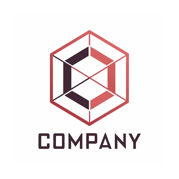 plantilla de logotipo de la empresa minimalista