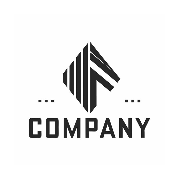 plantilla de logotipo de la empresa minimalista