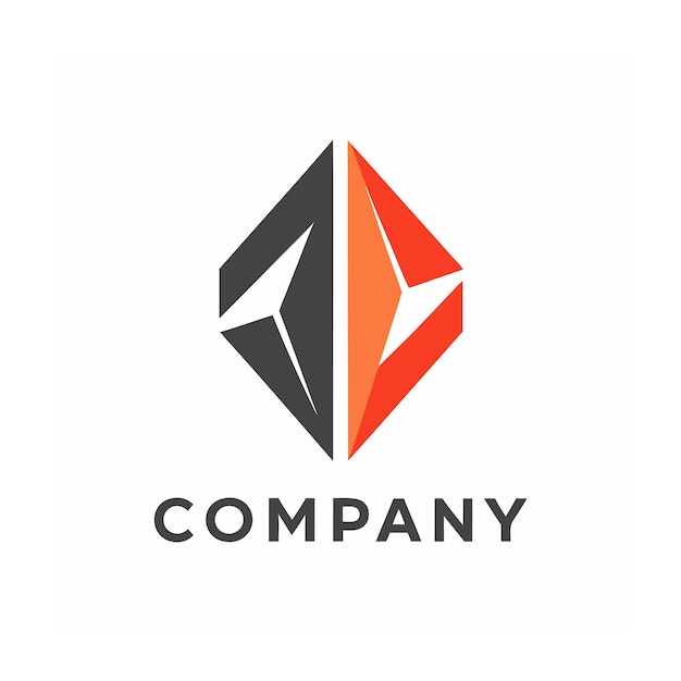 plantilla de logotipo de la empresa minimalista