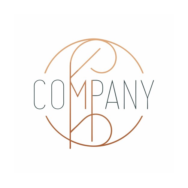 plantilla de logotipo de la empresa minimalista
