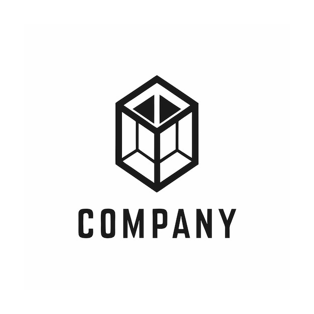 plantilla de logotipo de la empresa minimalista