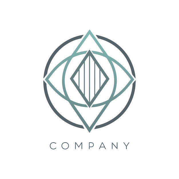 plantilla de logotipo de la empresa minimalista
