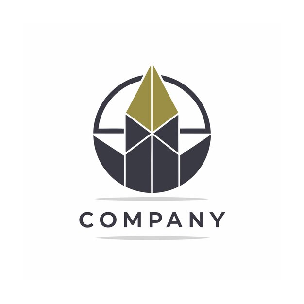 plantilla de logotipo de la empresa minimalista