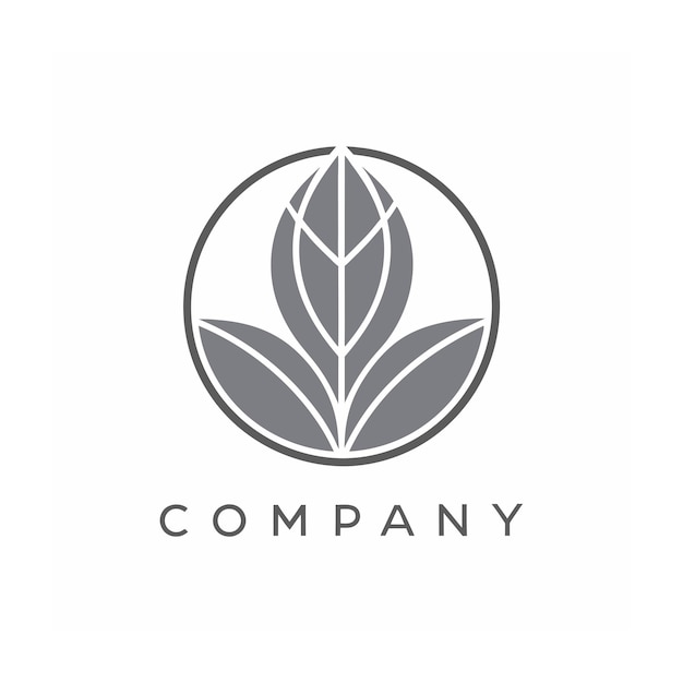 plantilla de logotipo de la empresa minimalista