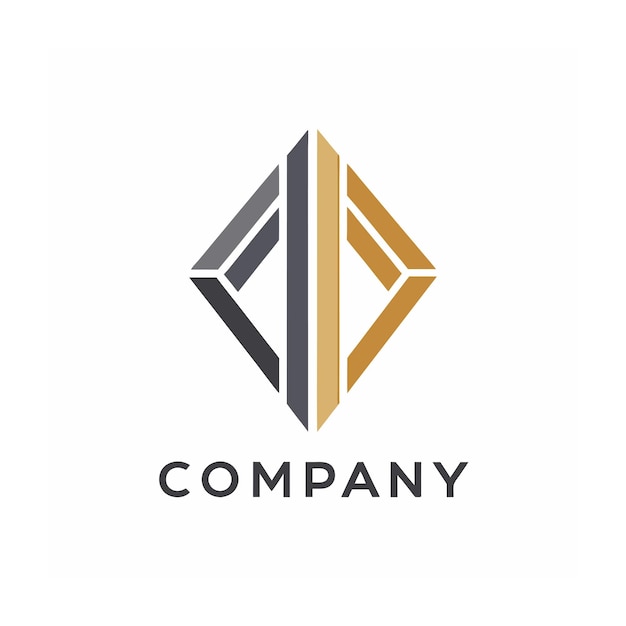plantilla de logotipo de la empresa minimalista